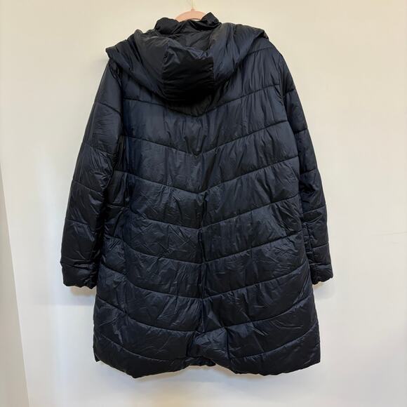 Barbour Coat Orchy Hooded Quilted Navy Winter Puffer Coat Women’s Plus Size 1X - Picture 9 of 12